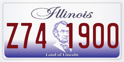 IL license plate Z741900