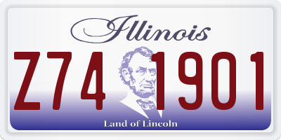 IL license plate Z741901