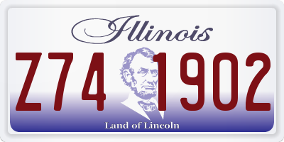 IL license plate Z741902