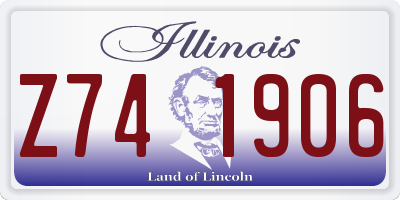 IL license plate Z741906