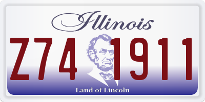 IL license plate Z741911