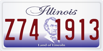 IL license plate Z741913
