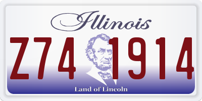 IL license plate Z741914
