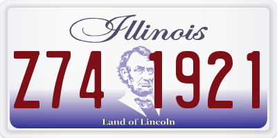 IL license plate Z741921