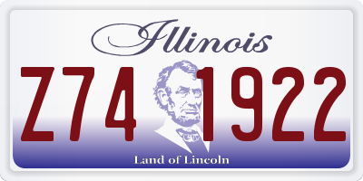 IL license plate Z741922