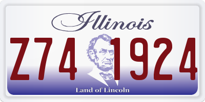 IL license plate Z741924