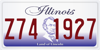 IL license plate Z741927