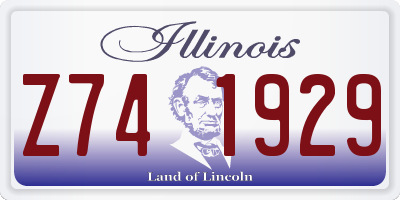 IL license plate Z741929