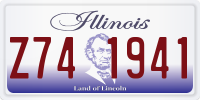 IL license plate Z741941