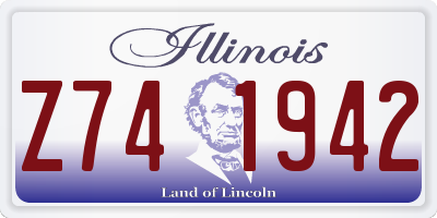 IL license plate Z741942