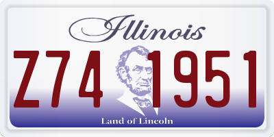 IL license plate Z741951