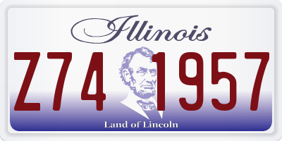 IL license plate Z741957