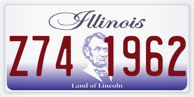 IL license plate Z741962