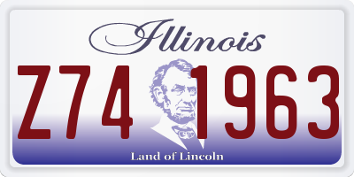 IL license plate Z741963