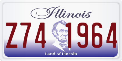 IL license plate Z741964