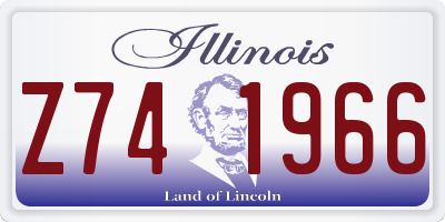 IL license plate Z741966
