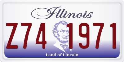 IL license plate Z741971