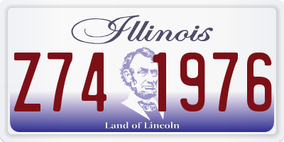 IL license plate Z741976