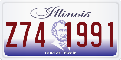 IL license plate Z741991