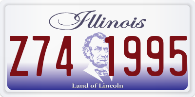 IL license plate Z741995