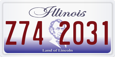 IL license plate Z742031