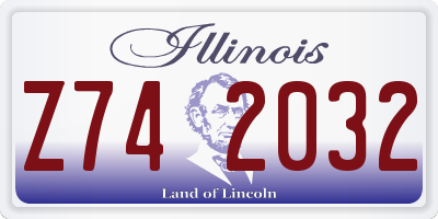 IL license plate Z742032