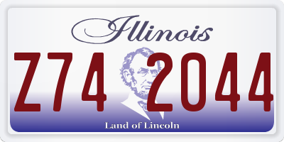 IL license plate Z742044