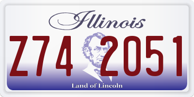 IL license plate Z742051