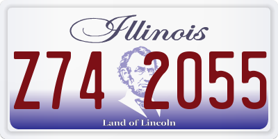 IL license plate Z742055