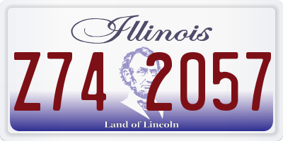 IL license plate Z742057