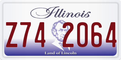 IL license plate Z742064