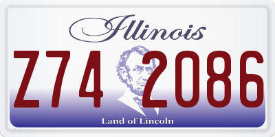 IL license plate Z742086