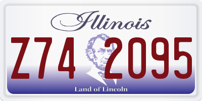 IL license plate Z742095