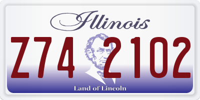 IL license plate Z742102