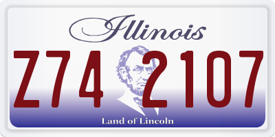 IL license plate Z742107