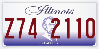 IL license plate Z742110