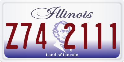 IL license plate Z742111