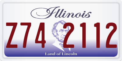 IL license plate Z742112