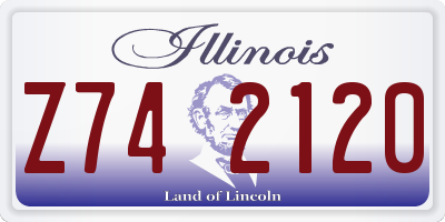 IL license plate Z742120