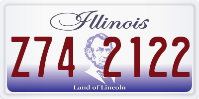 IL license plate Z742122