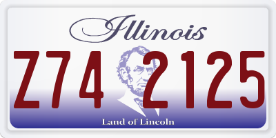 IL license plate Z742125