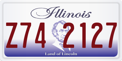 IL license plate Z742127