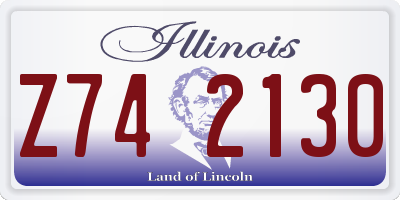 IL license plate Z742130