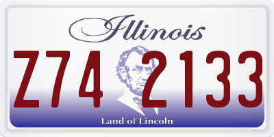 IL license plate Z742133