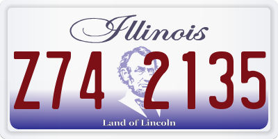 IL license plate Z742135