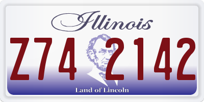 IL license plate Z742142