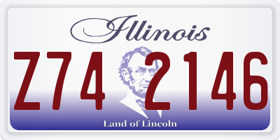 IL license plate Z742146