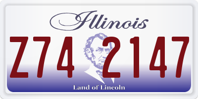 IL license plate Z742147