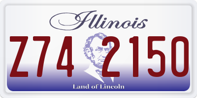 IL license plate Z742150