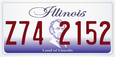 IL license plate Z742152